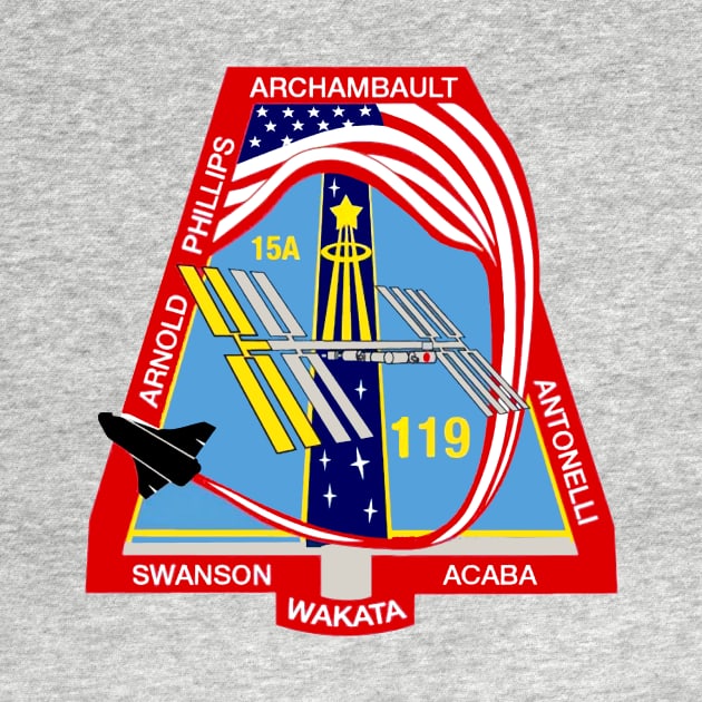 STS 119 Mission Patch by Spacestuffplus